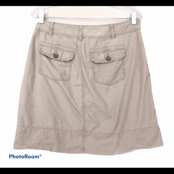 NWT ANTHROPOLOGIE Paper Boy Khaki Skirt Sz 0 $78! - Picture 4 of 5